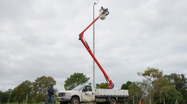 Importante avance del recambio de luminarias en los accesos a la ciudad