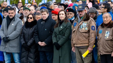 Victoria Villarruel encabezó un acto por Malvinas en el que hubo fuertes críticas a Milei