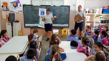 Con un circuito para bicicletas y monopatines, el Jardín Nº 909 vivió sus jornadas de Educación Vial