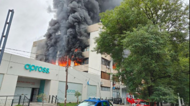 Se incendió la sede central de Apross, la obra social del gobierno cordobés