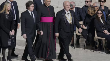 Javier Milei asistió al funeral del papa Francisco y tuvo un lugar privilegiado