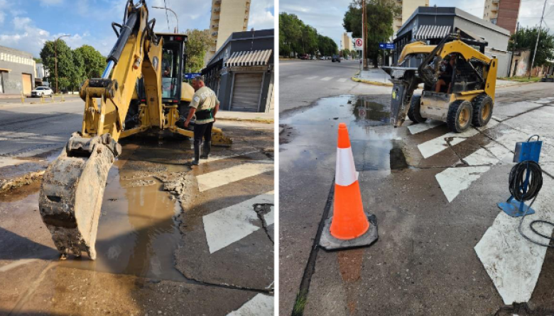 Intensificaron trabajos en redes de agua y cloacas durante la última semana de enero