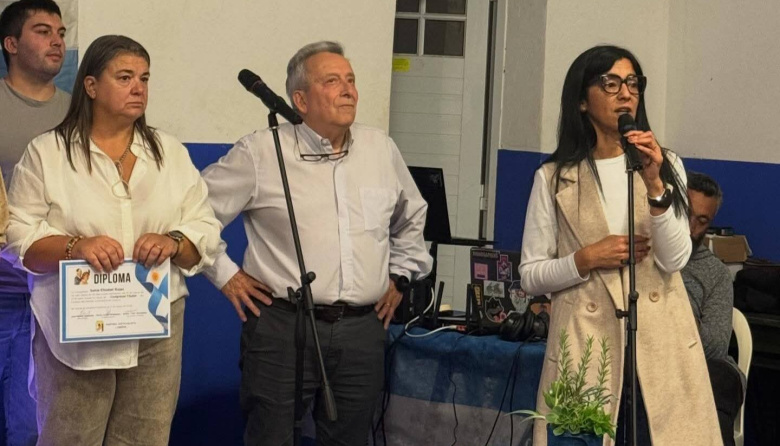 Andrea Cáceres participó de la asunción de las nuevas autoridades del PJnde Lobería