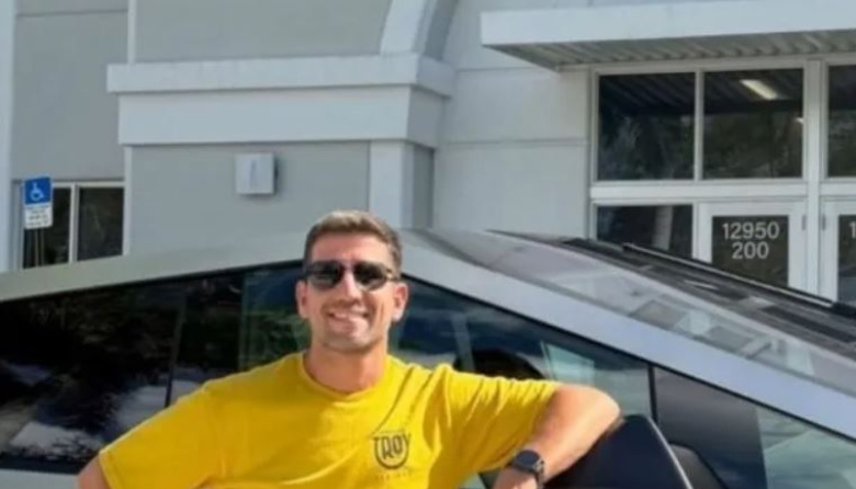La provocación de Manuel Quintar junto a su Tesla Cybertruck: "Para que los radikukas me hagan publicidad"