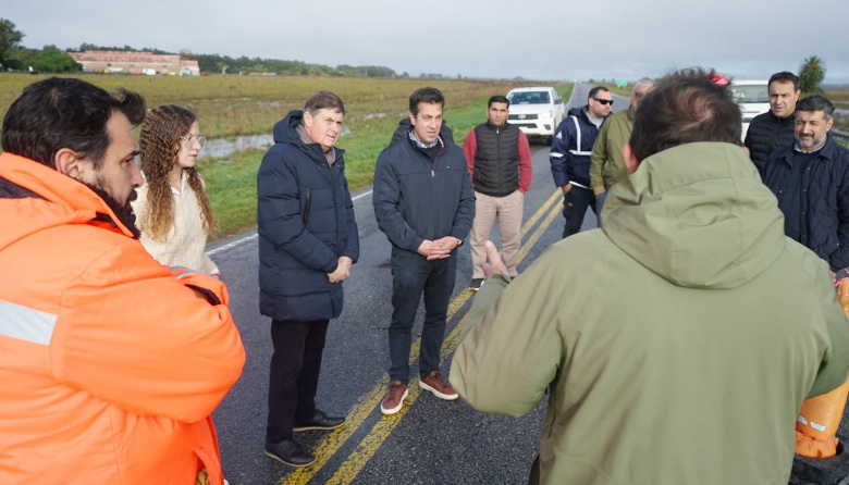 El Intendente se reunió con su par de San Cayetano y Vialidad para acelerar soluciones en la Ruta 228