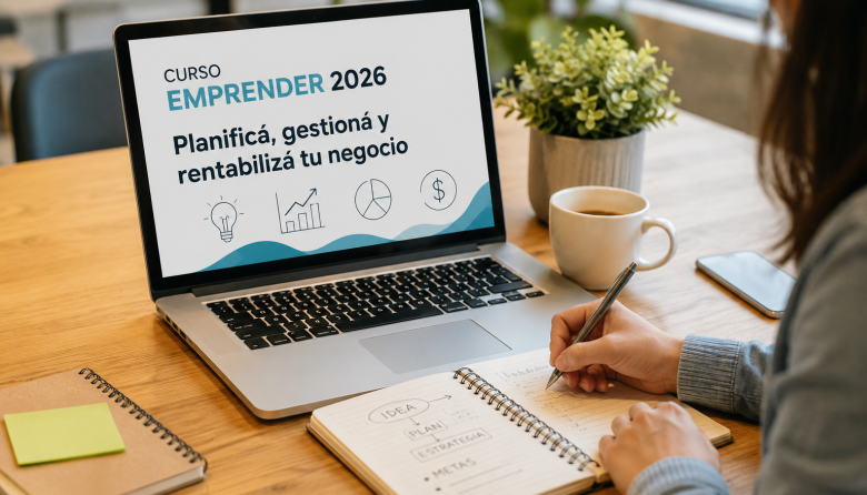 Curso Emprender 2026: llega una nueva capacitación para planificar, gestionar y rentabilizar tu negocio