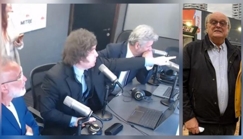 Milei vio pasar a De Mendiguren ante el stand de Radio Mitre y lo insultó a lo lejos