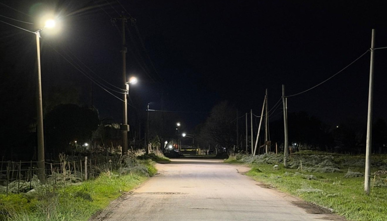 Quequén: se sigue llegando con iluminación a sectores donde antes no había alumbrado público