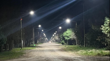 La gestión avanza a paso firme hacia el 100% de luminarias Led en las localidades del distrito