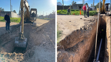 Trabajan en la segunda etapa de una obra clave para optimizar el sistema cloacal en el norte de la ciudad