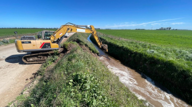 El Ente Municipal reforzó el mantenimiento vial y la limpieza de canales en el sector rural