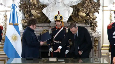 Así fue la jura de Manuel Adorni como nuevo jefe de Gabinete