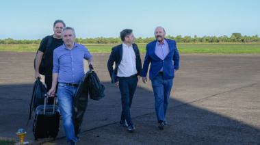 Tras la reunión con gobernadores, Kicillof se fue a Formosa junto a Insfrán