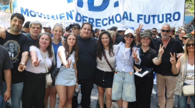 Andrea Cáceres participó de la movilización en defensa de la industria nacional y el trabajo argentino