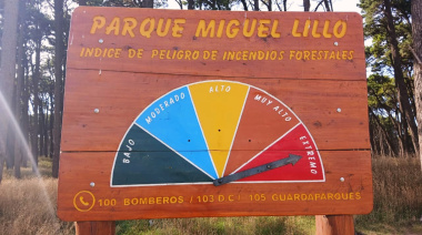 Riesgo extremo de incendios: recomendaciones para preservar el Miguel Lillo
