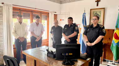 Con Gargaglione y Florentín, asumió el Nuevo Jefe de Policia Comunal en San Cayetano