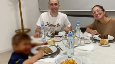 Nahuel Gallo tuvo su primera cena familiar en la Argentina: comió "algo que extrañaba con todo su corazón"