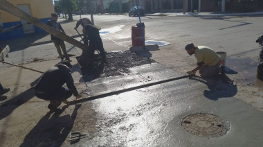 Semana de importantes avances con tareas de hormigón en el núcleo urbano