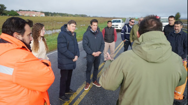 El Intendente se reunió con su par de San Cayetano y Vialidad para acelerar soluciones en la Ruta 228