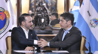 Kicillof sumó una foto de peso con Valdés y reforzó el mensaje de unidad entre provincias