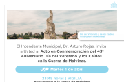Vigilia y actos oficiales por el Día del Veterano y los Caídos en la guerra de Malvinas