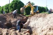 Avanza la obra para mejorar el escurrimiento pluvial en Barrio Norte