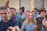 Otra vez incidentes: Karina Milei y Martín Menem debieron escapar en medio de una protesta