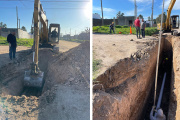 Trabajan en la segunda etapa de una obra clave para optimizar el sistema cloacal en el norte de la ciudad