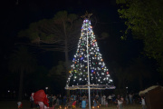 Quequén encendió su árbol de Navidad con un emotivo encuentro comunitario