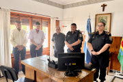 Con Gargaglione y Florentín, asumió el Nuevo Jefe de Policia Comunal en San Cayetano