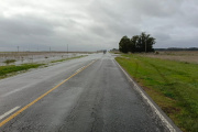 Corte total en la Ruta Nacional 228 por acumulación de agua