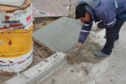 Nuevos trabajos con hormigón para mejorar calles y sectores de circulación